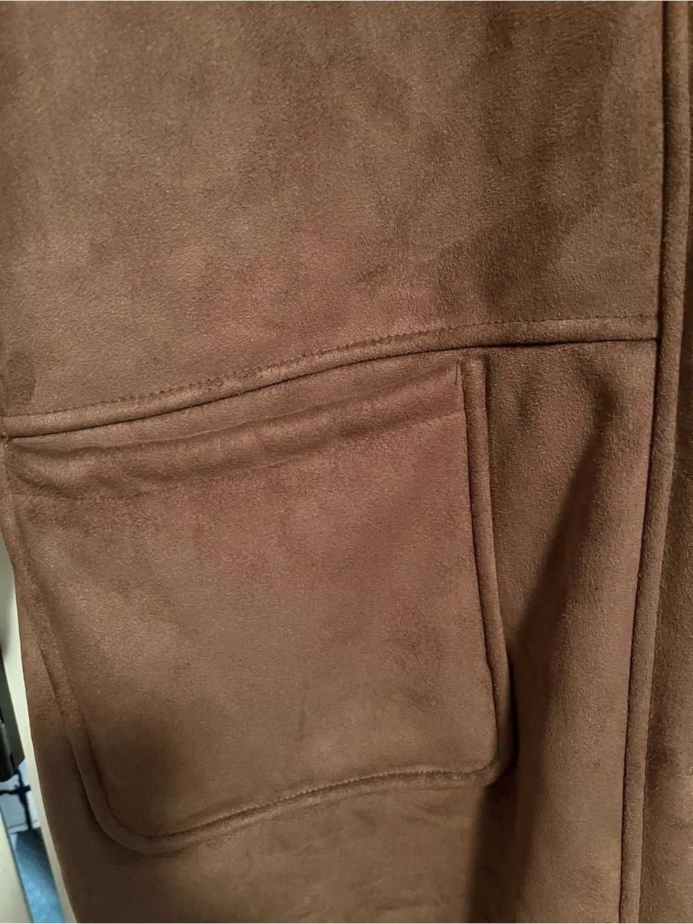 Fitz-Wright Brown Faux-Shearling Coat